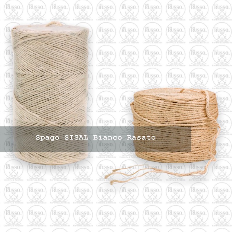 Spago SISAL Bianco Rasato